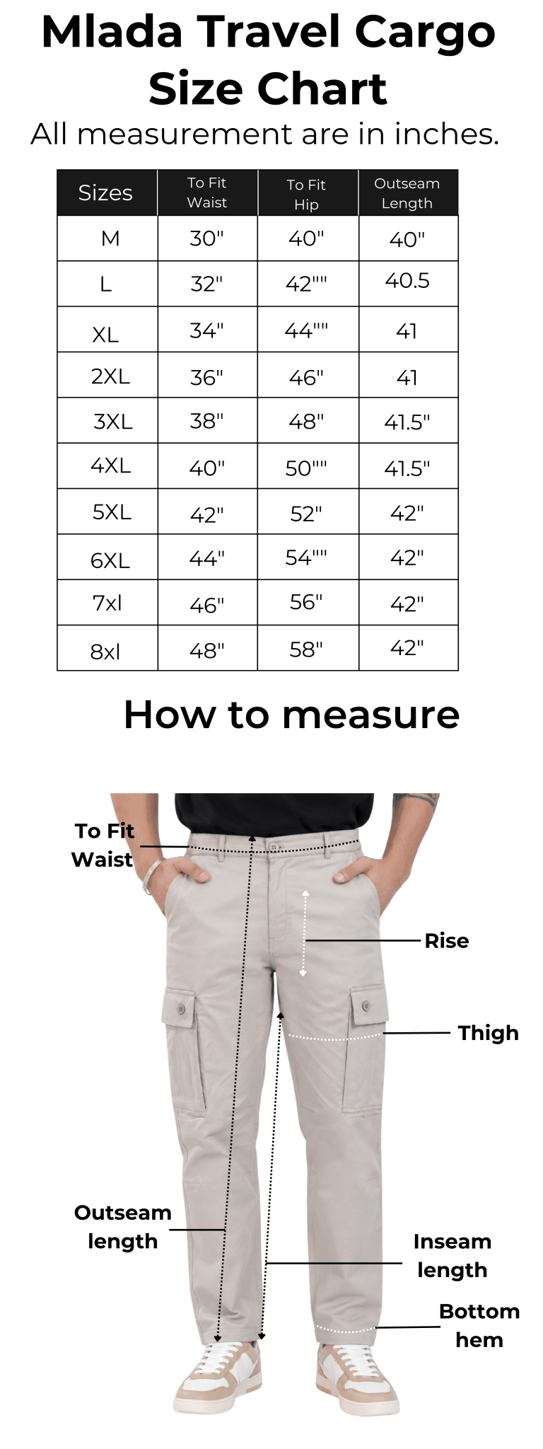 Coffee stretchable biowash HQ cotton travel cargo bottom with superior elastic belt. -Travel Cargo Pants
