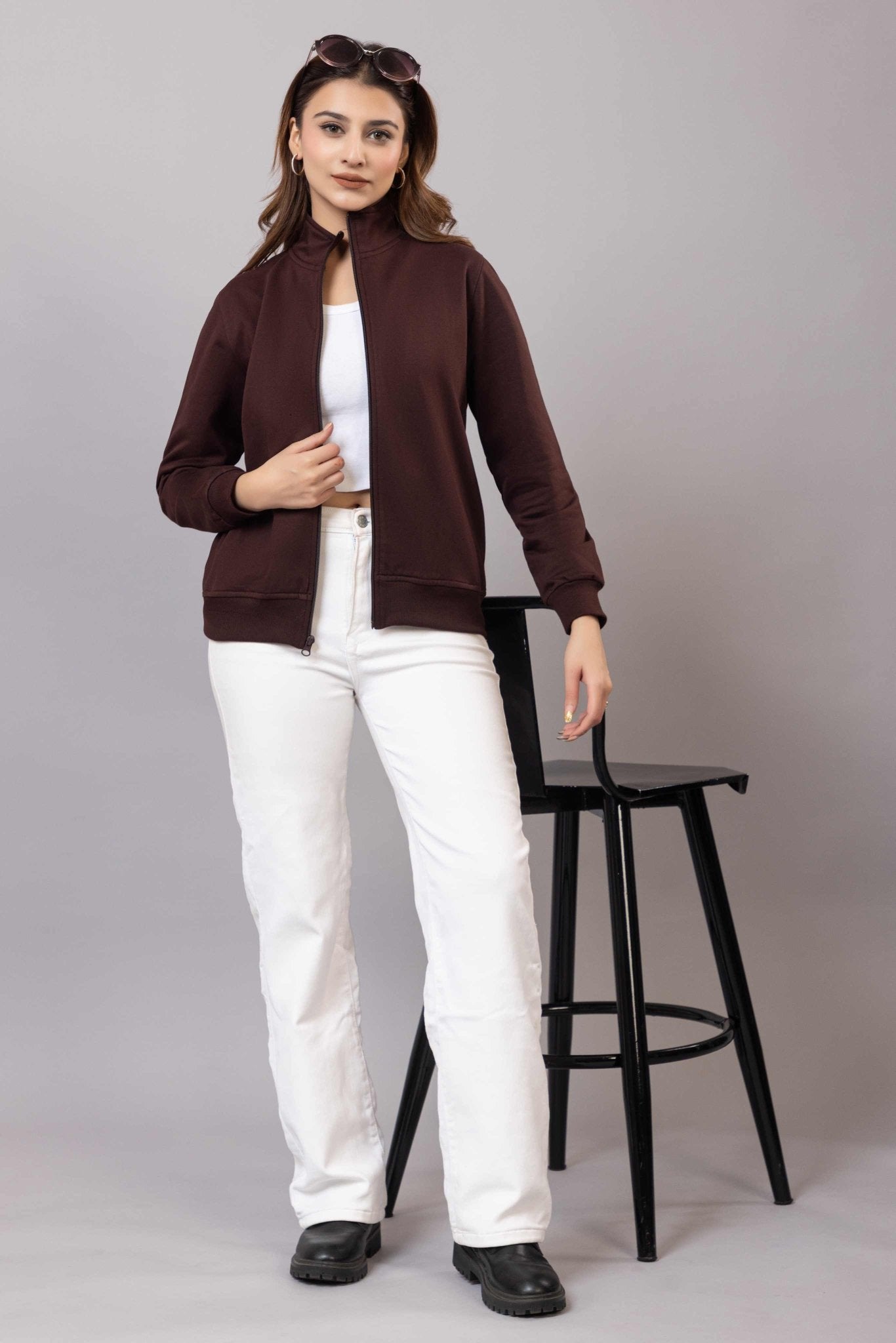 Coffee winter warm sweatshirt with ultimate comfort - Winter sweatshirt