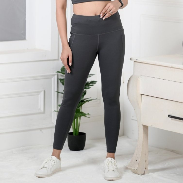 Dark Grey Active Tight - Active tight pants