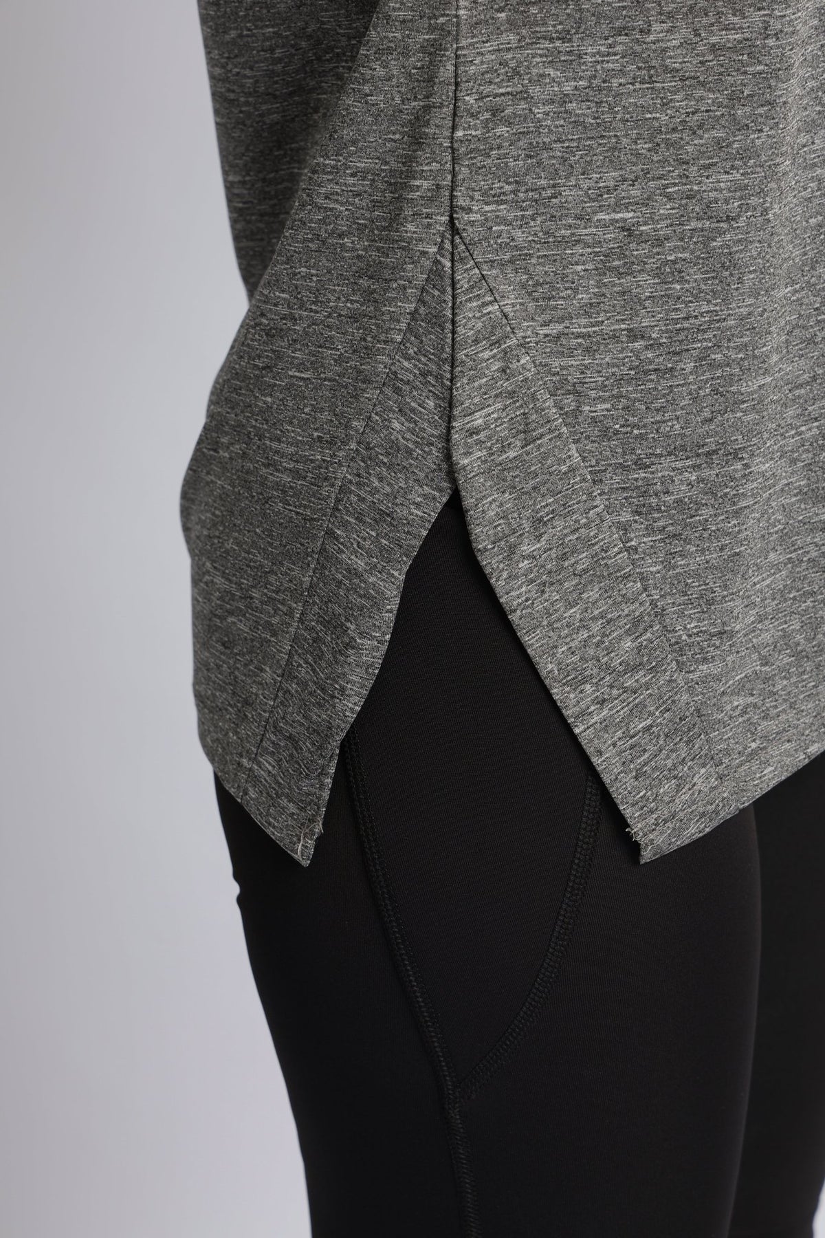 Dark grey melange active regular tshirt -Active regular tshirt