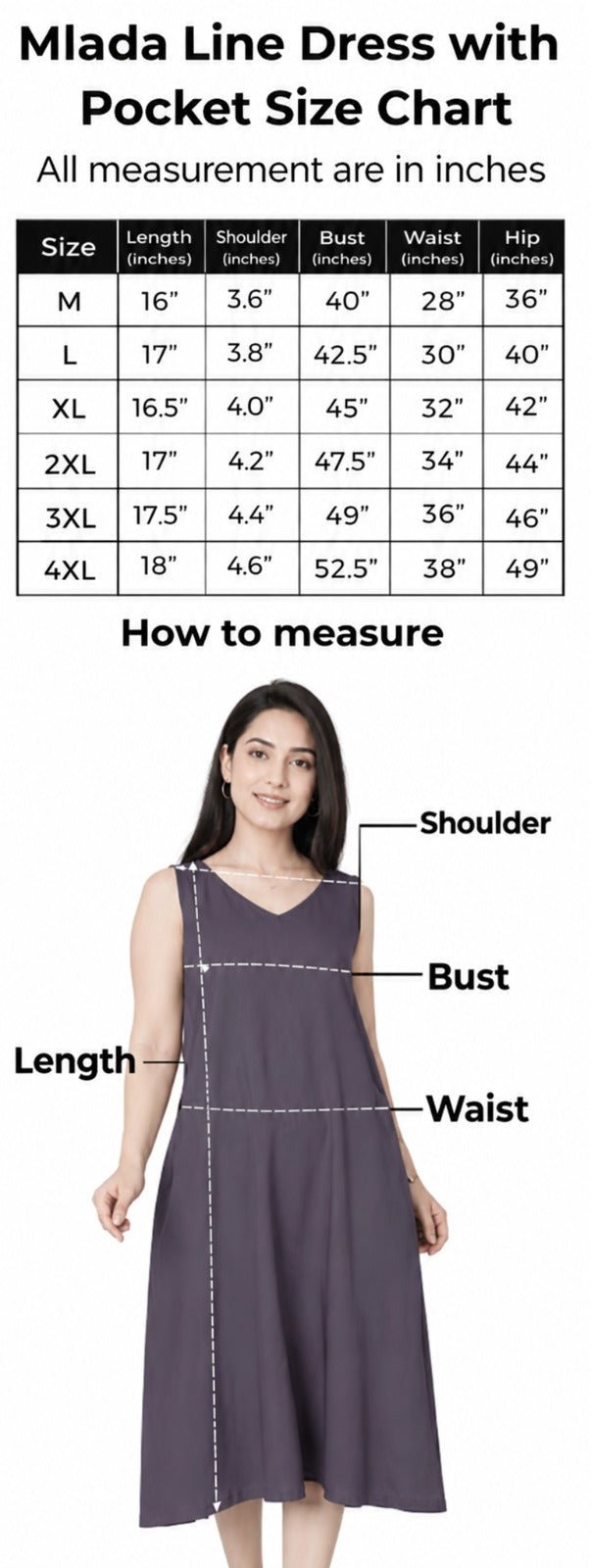 Dark grey rayon line dress with pocket [ Premium 100% Rayon, Liva Certified ] -Rayon line dress with pocket