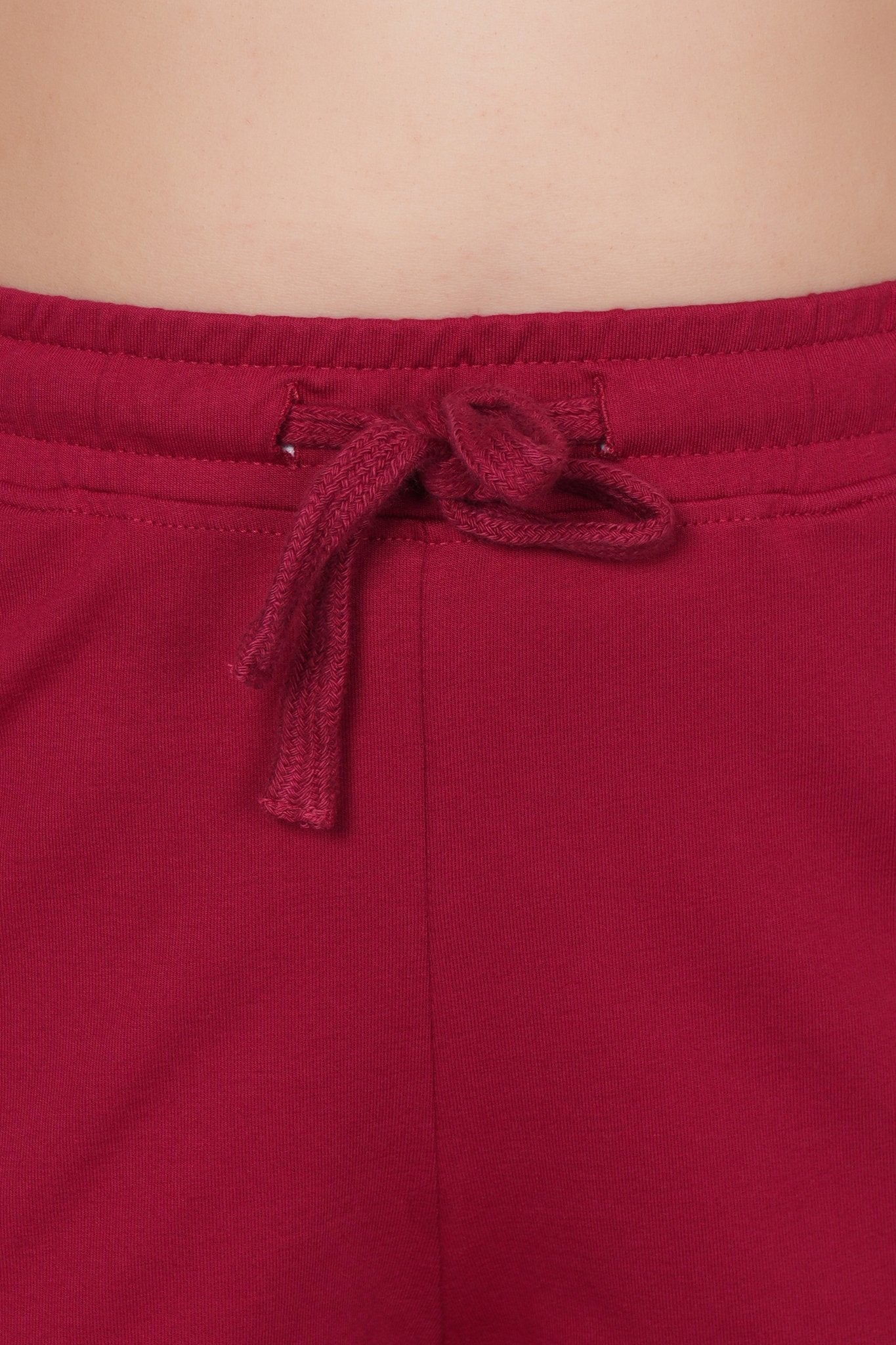 Dark rose all day home shorts with extra comfort. [100% USA HQ Cotton Lycra] - All day home shorts