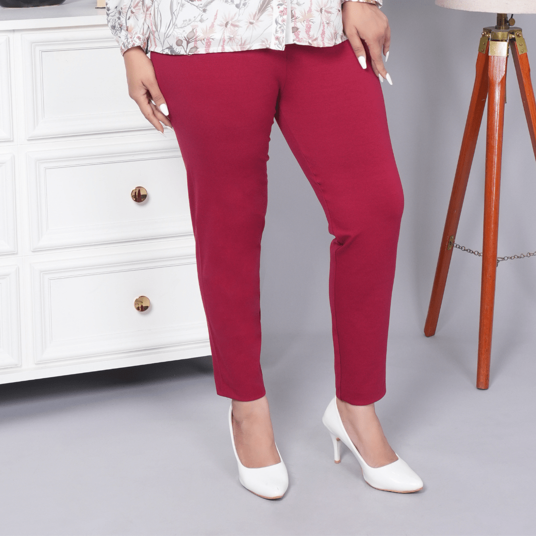 Dark rose cotton legging - Cotton leggings