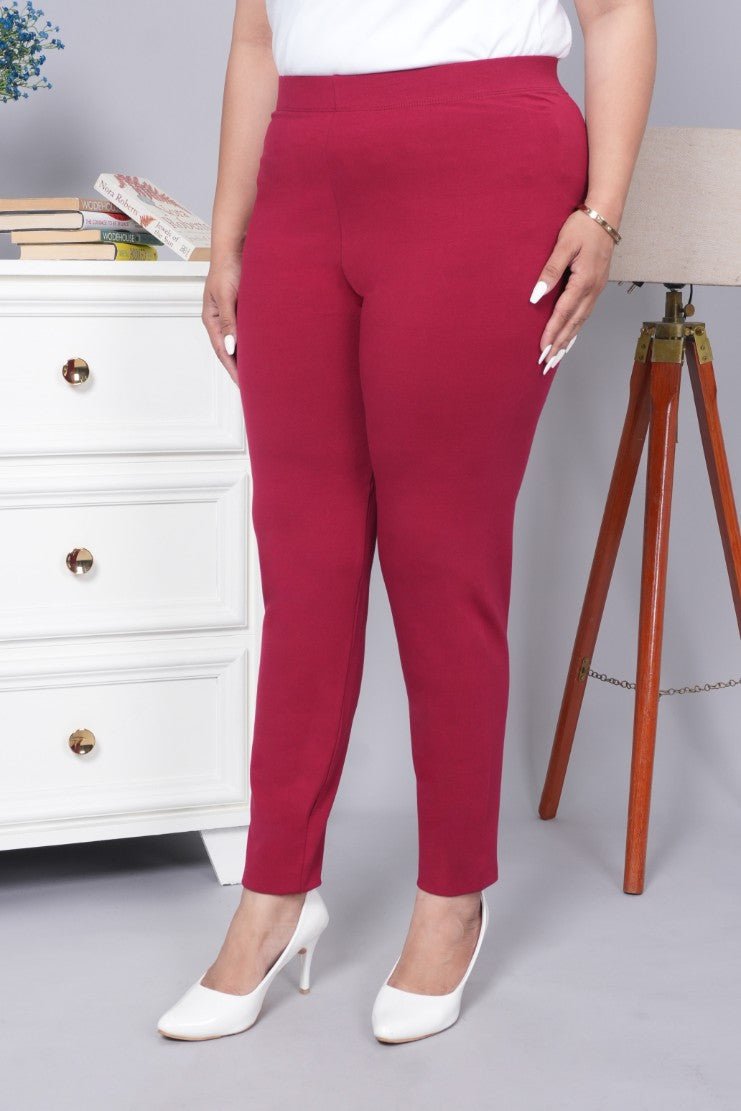Dark rose cotton legging - Cotton leggings