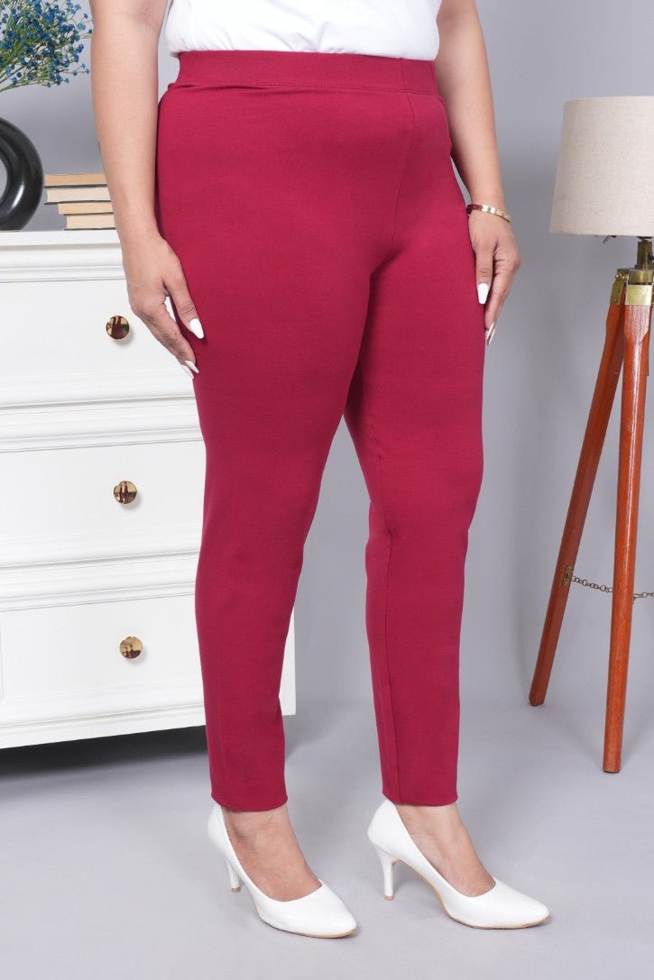 Dark rose cotton legging - Cotton leggings
