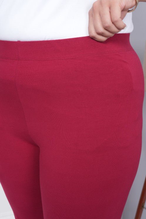 Dark rose cotton legging - Cotton leggings