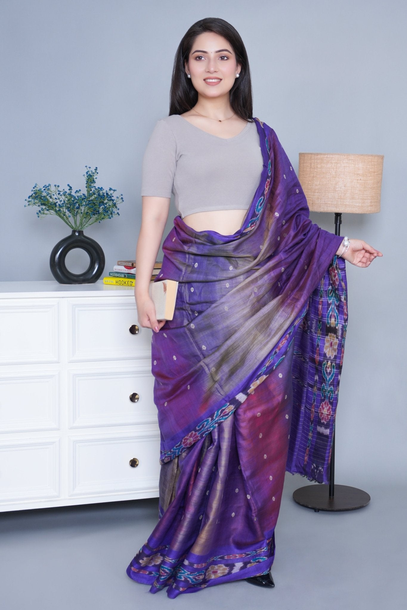 Elephant Grey Rib Blouse [ 100% USA HQ Cotton, 280 GSM non transparent fabric ] - Rib blouse