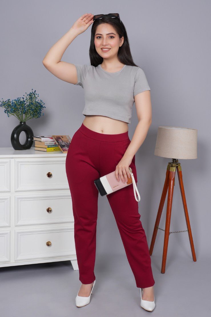 Elephant Grey Rib Crop T Shirt [ 100% USA HQ Cotton, 280 GSM non transparent fabric ] - Rib crop t shirt