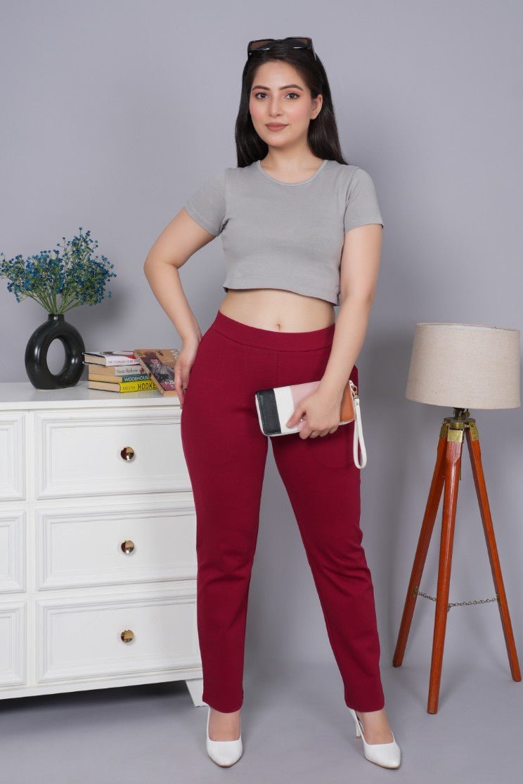 Elephant Grey Rib Crop T Shirt [ 100% USA HQ Cotton, 280 GSM non transparent fabric ] - Rib crop t shirt