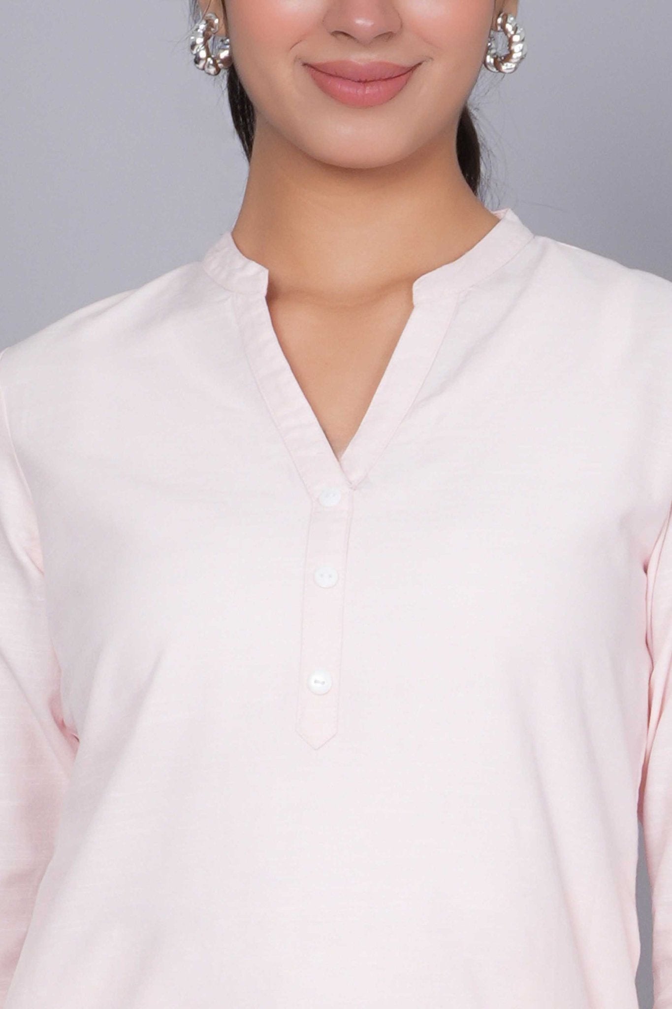 Flamingo pink 100% Premium Cotton Long Kurta - Long kurta