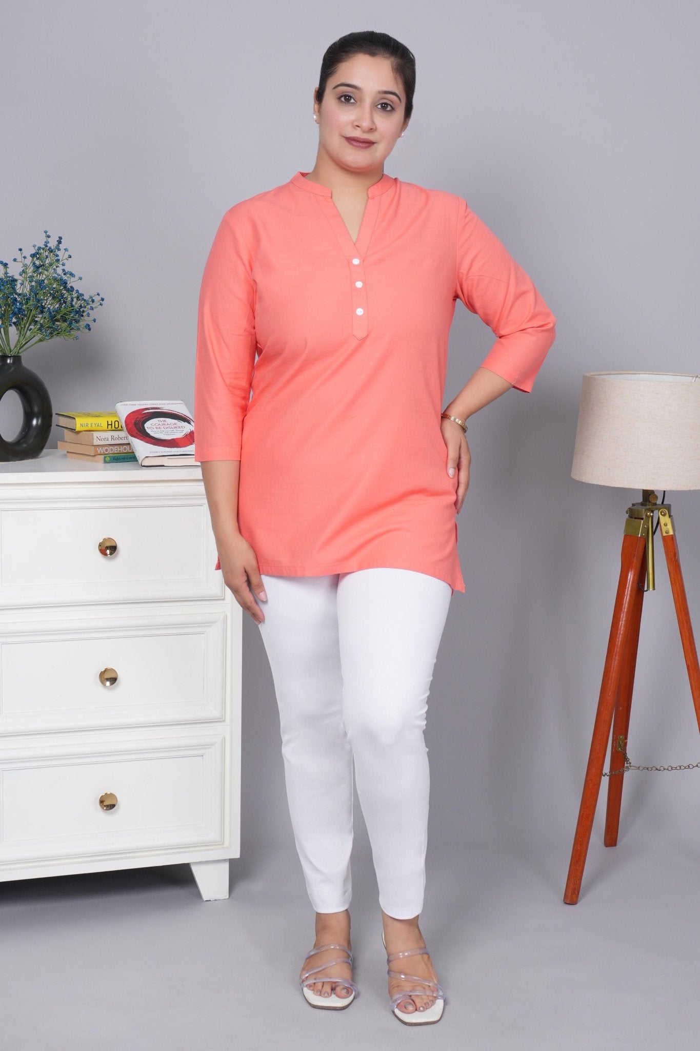 Gajri 100% Cotton Short Kurti - Short kurta