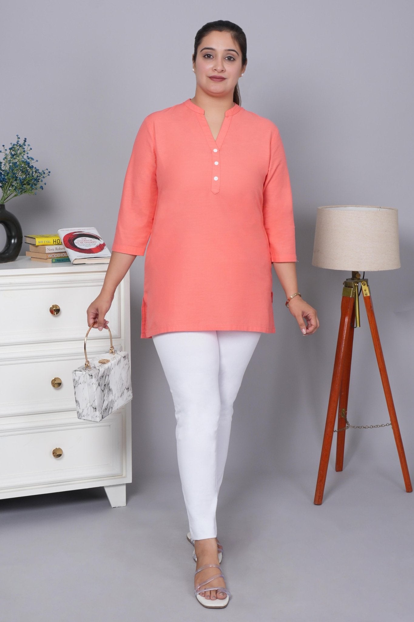 Gajri 100% Cotton Short Kurti - Short kurta