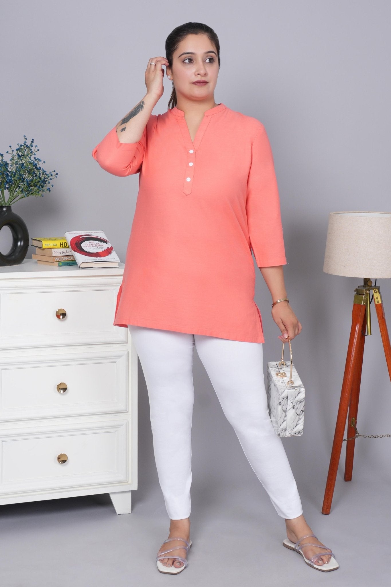 Gajri 100% Cotton Short Kurti - Short kurta