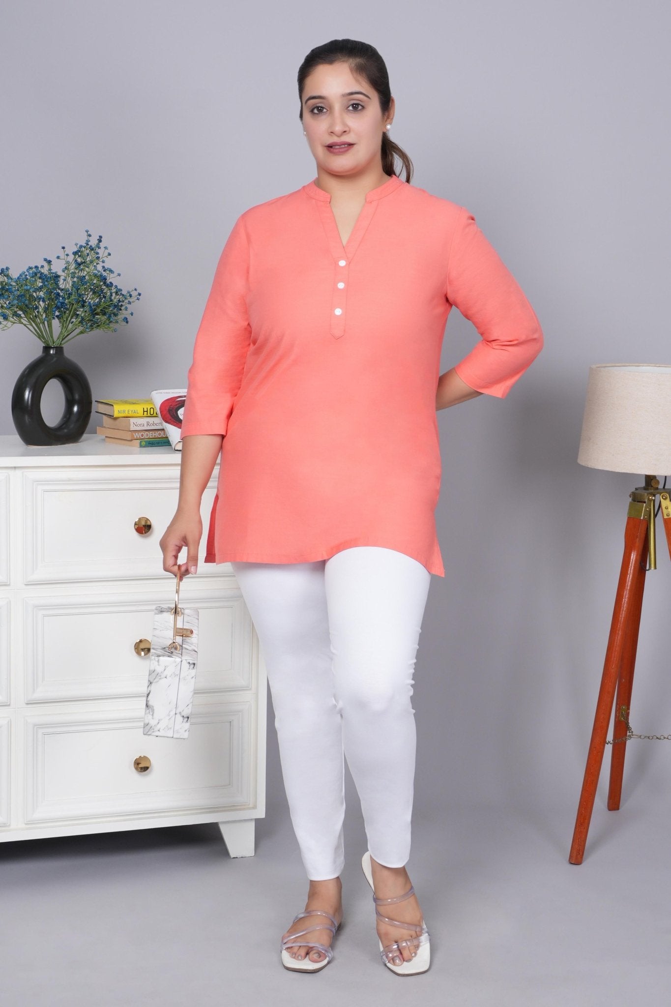 Gajri 100% Cotton Short Kurti - Short kurta