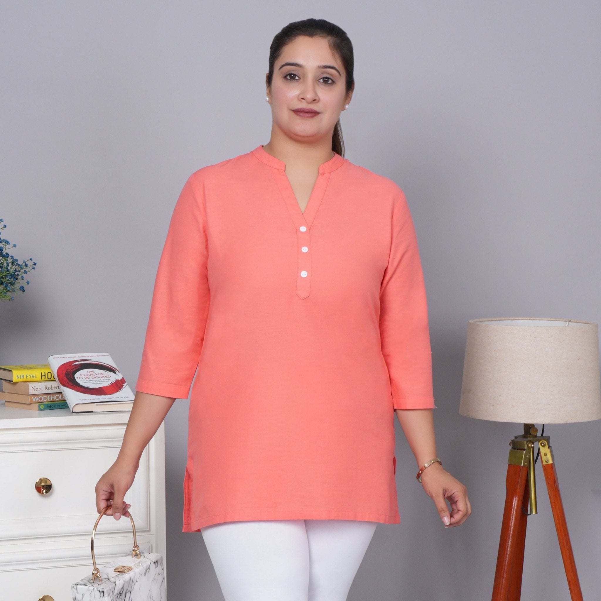 Gajri 100% Cotton Short Kurti - Short kurta