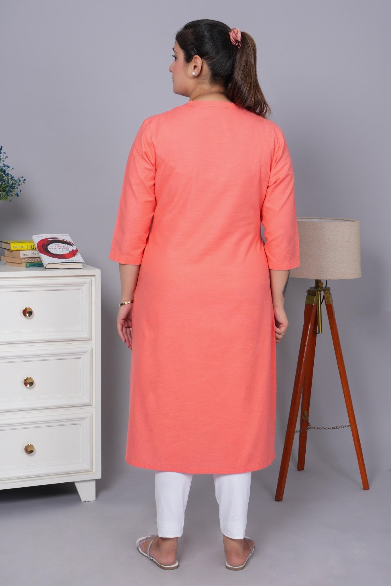 Gajri 100% Premium Cotton Long Kurta - Long kurta