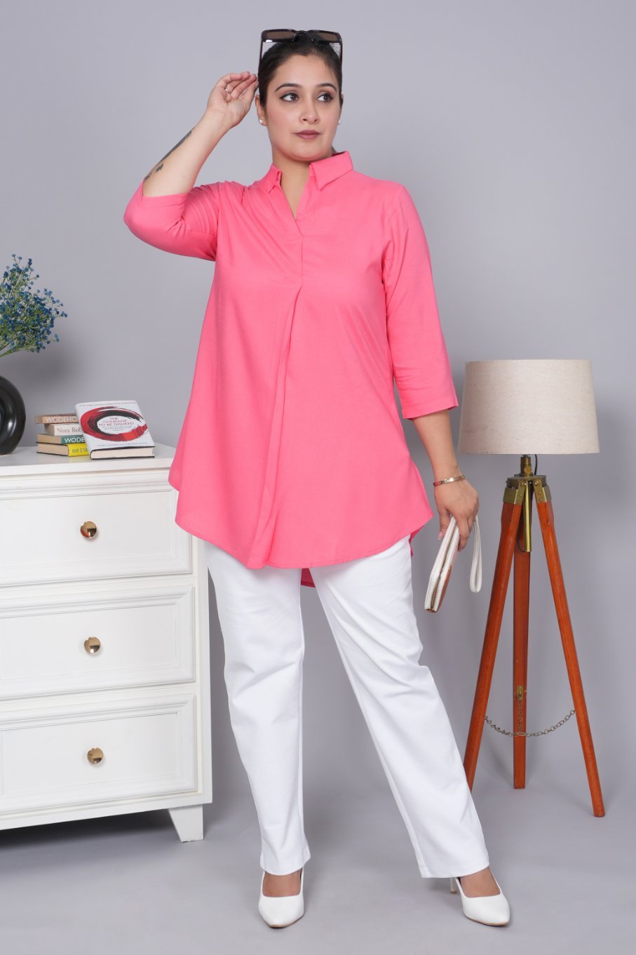 Georgia peach rayon flare top [ 100% Rayon, Liva Certified ] - Rayon flare top