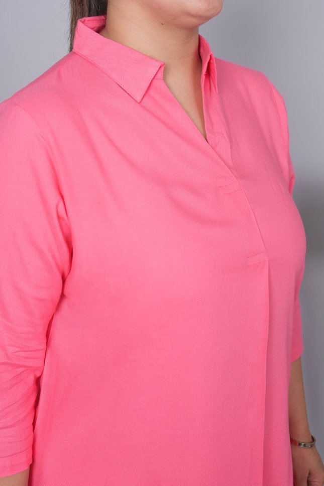 Georgia peach rayon flare top [ 100% Rayon, Liva Certified ] - Rayon flare top