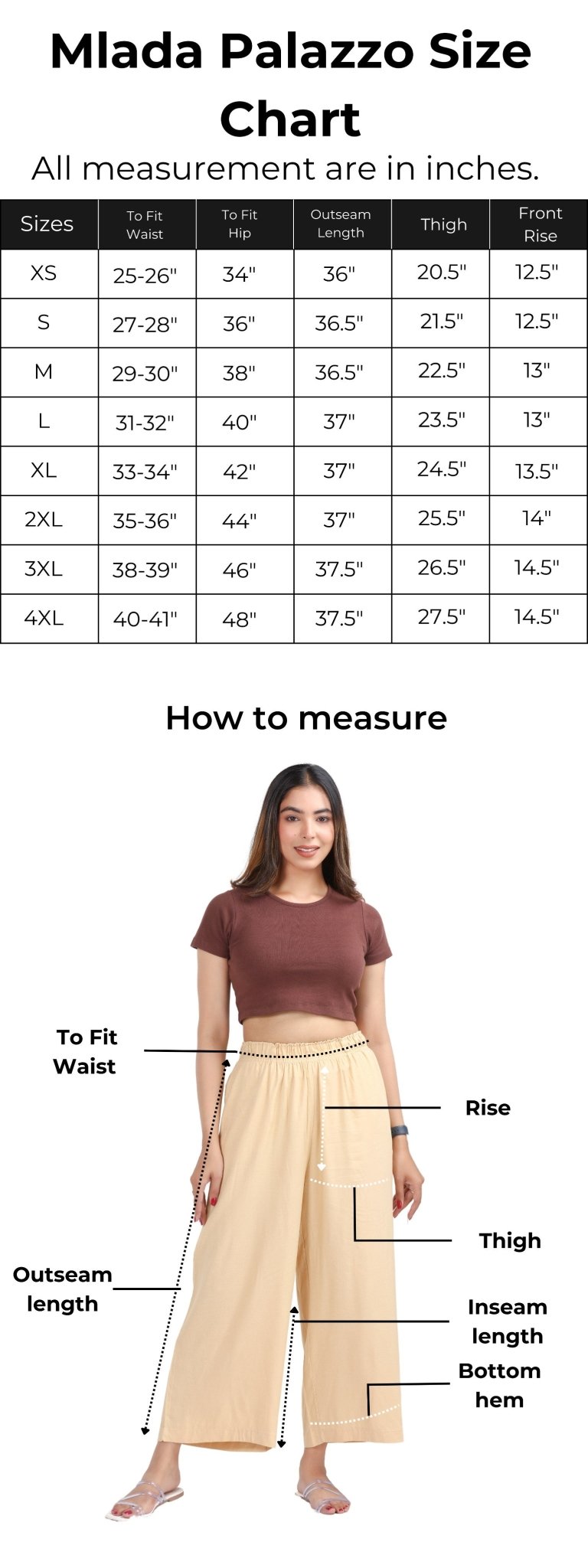 Georgia peach rayon palazzo [ 100% Rayon, Liva Certified ] - Palazzo