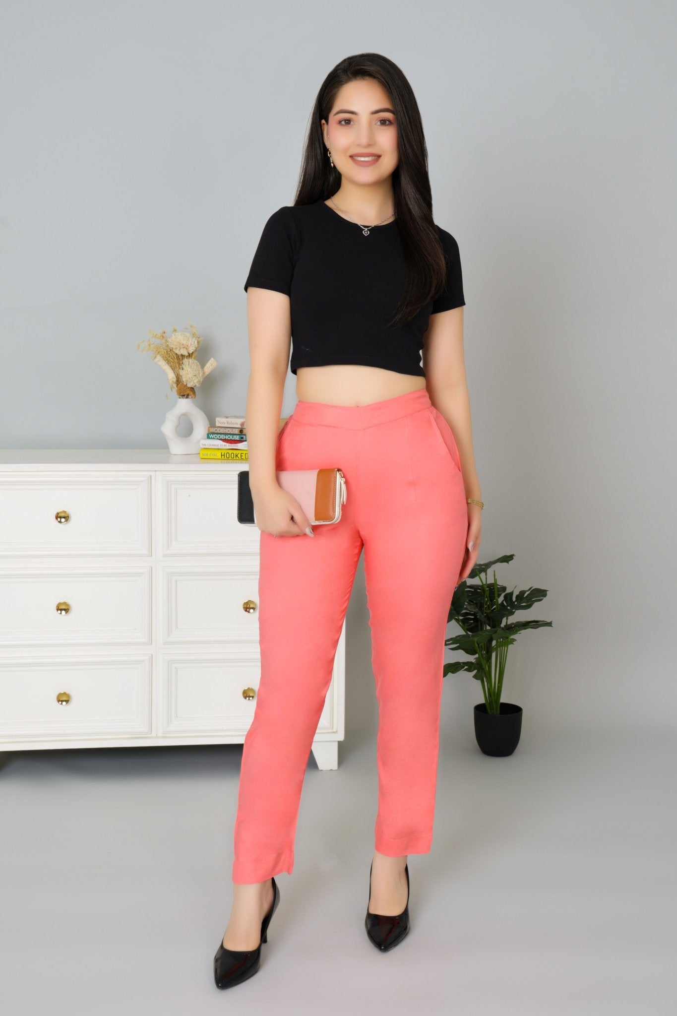 Georgia peach rayon pant [ 100% Rayon, Liva Certified ] - Rayon pants