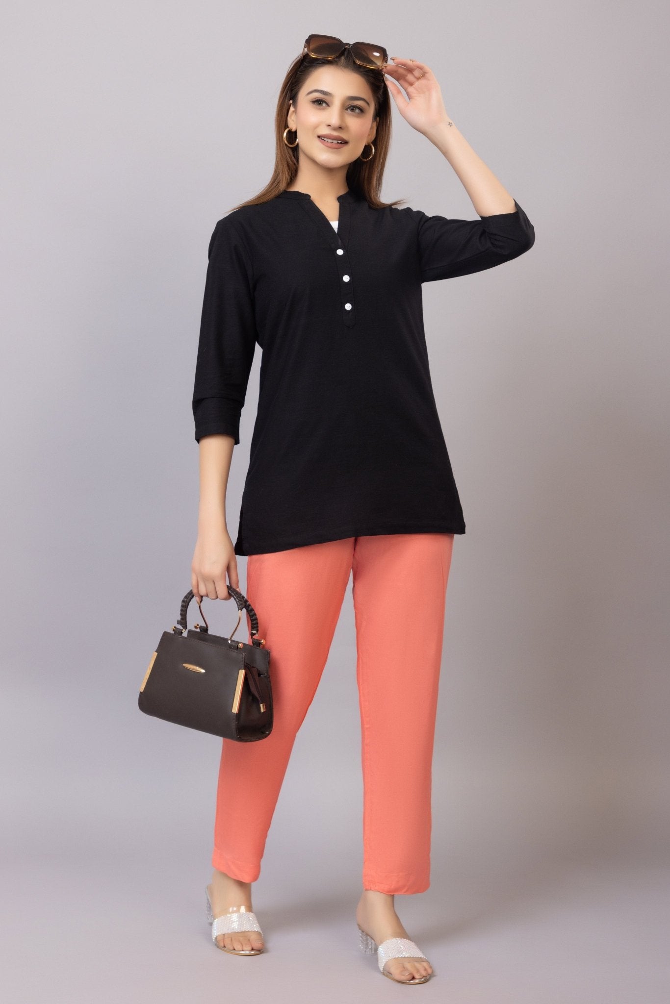 Georgia peach rayon pant [ 100% Rayon, Liva Certified ] - Rayon pants