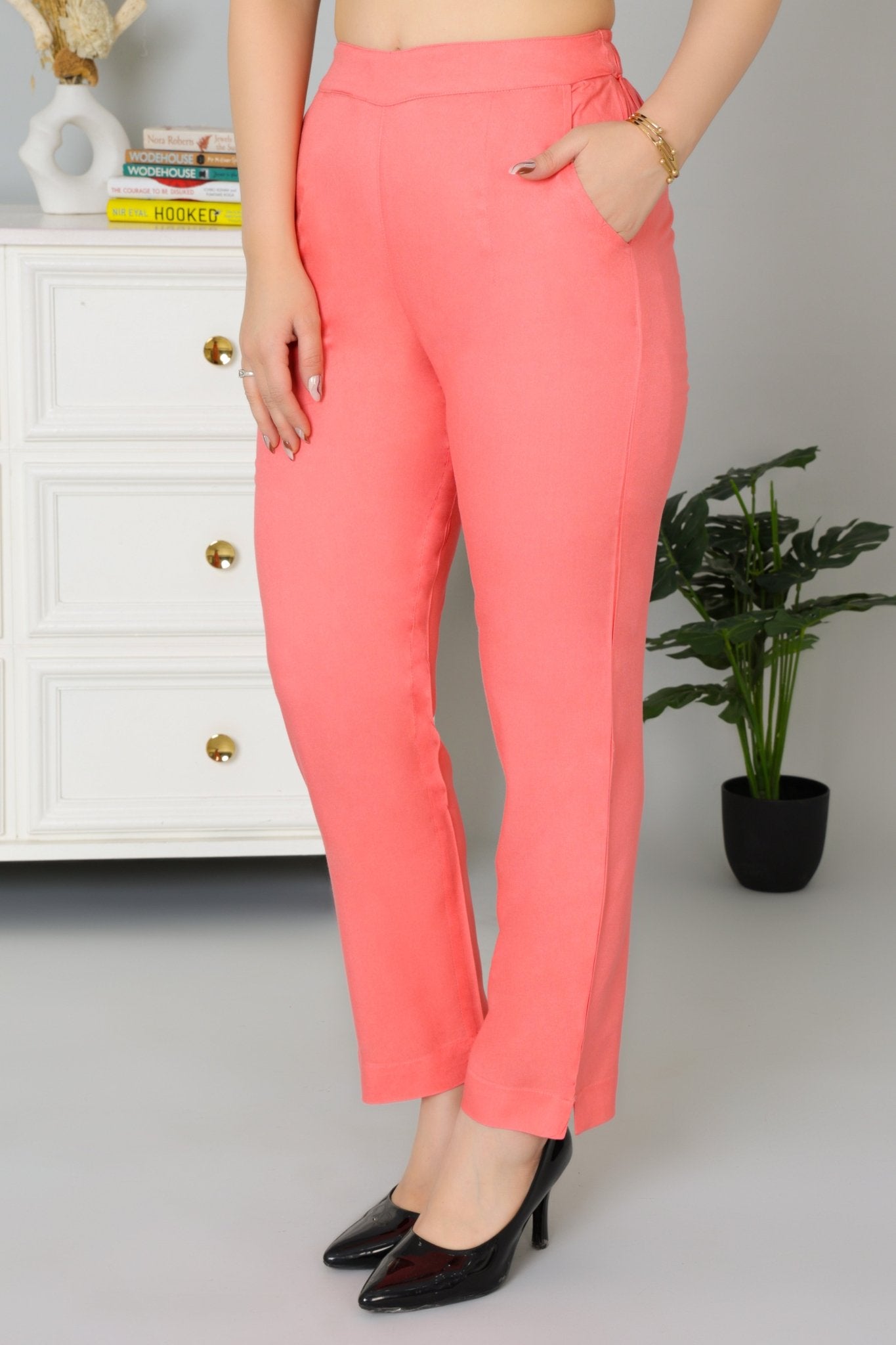 Georgia peach rayon pant [ 100% Rayon, Liva Certified ] - Rayon pants