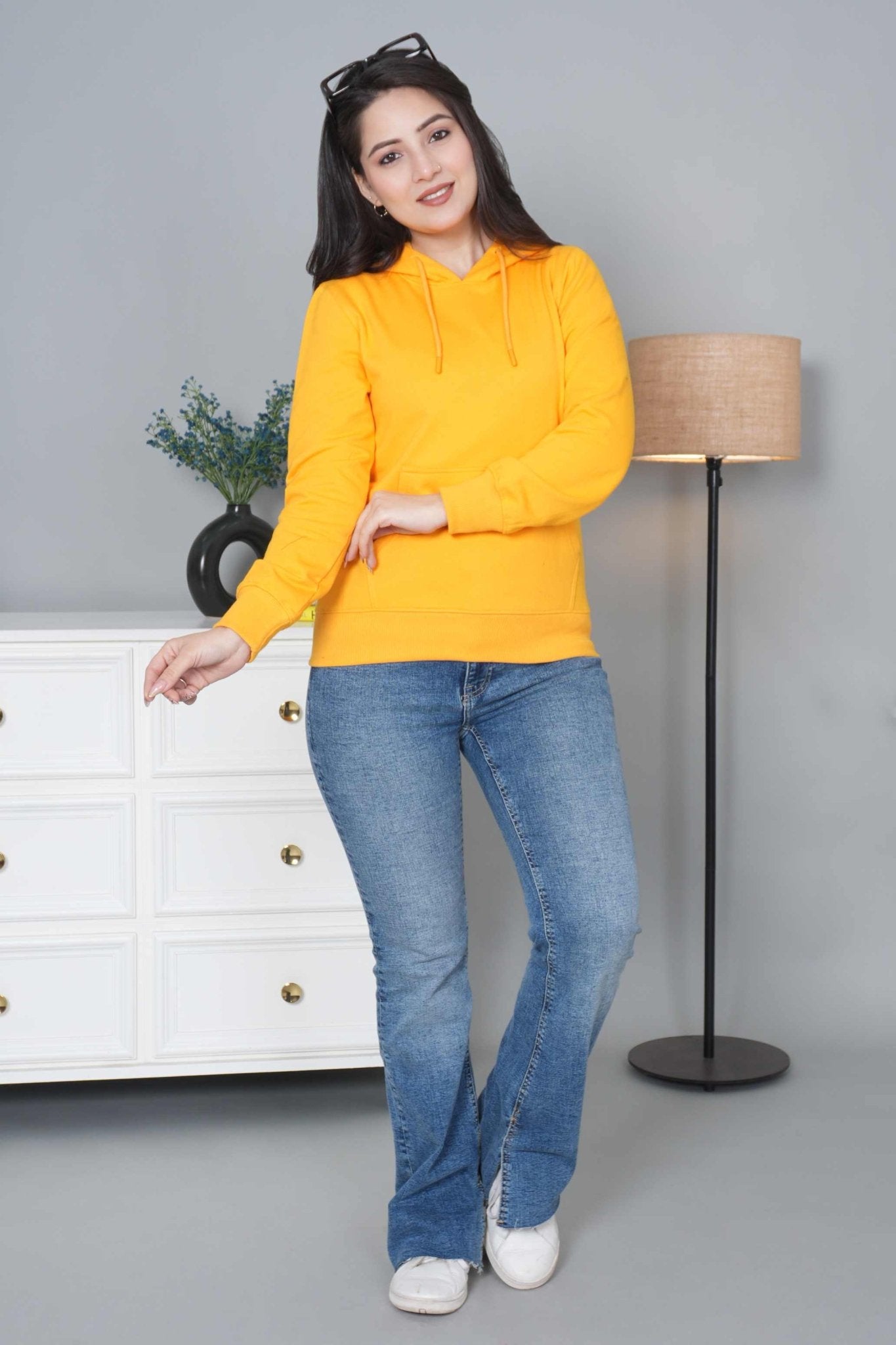 Gold winter warm hoodies without zip with ultimate comfort - Winter hoodies