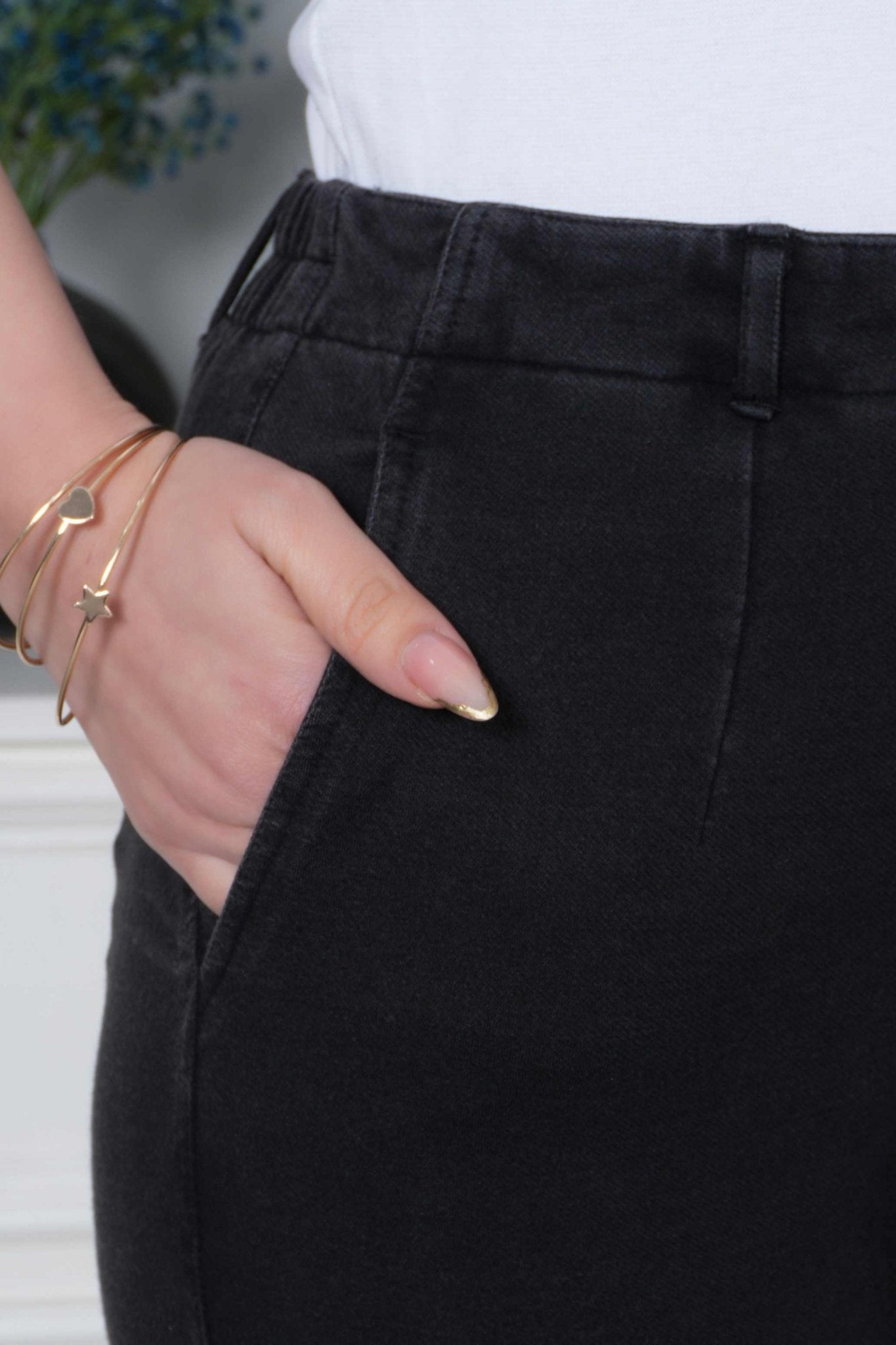 Grey denim bootcut flare pant - Denim bootcut flare pants