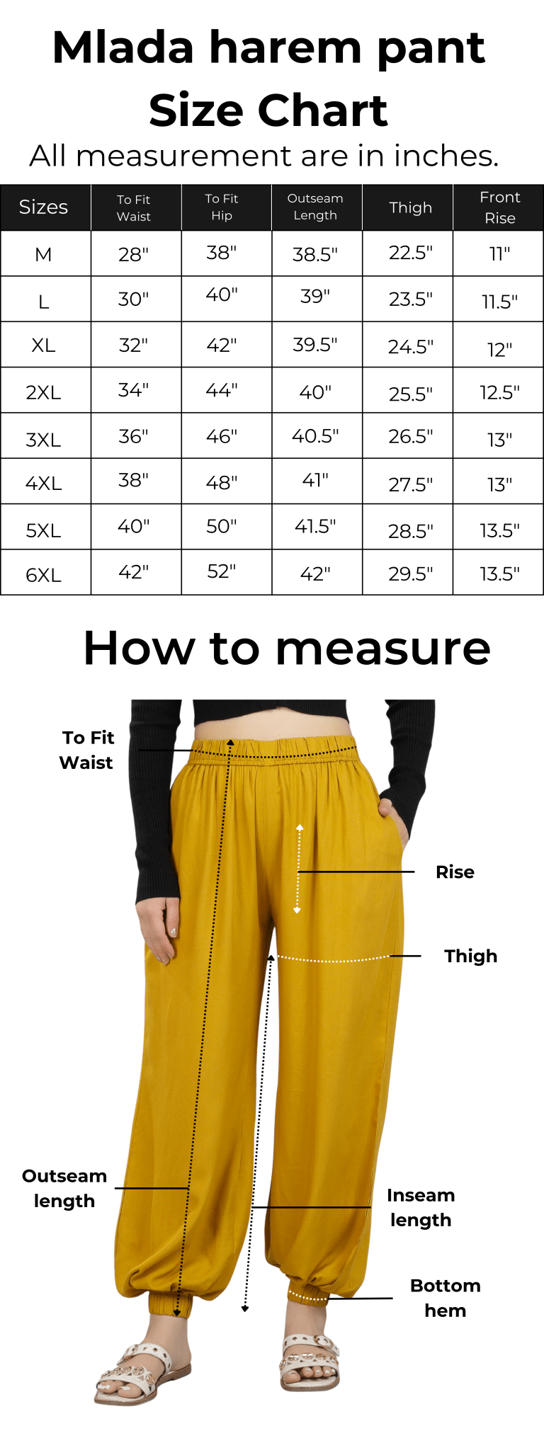 Honey mustard harem pant [ 100% Rayon, Liva Certified ] -Harem pant