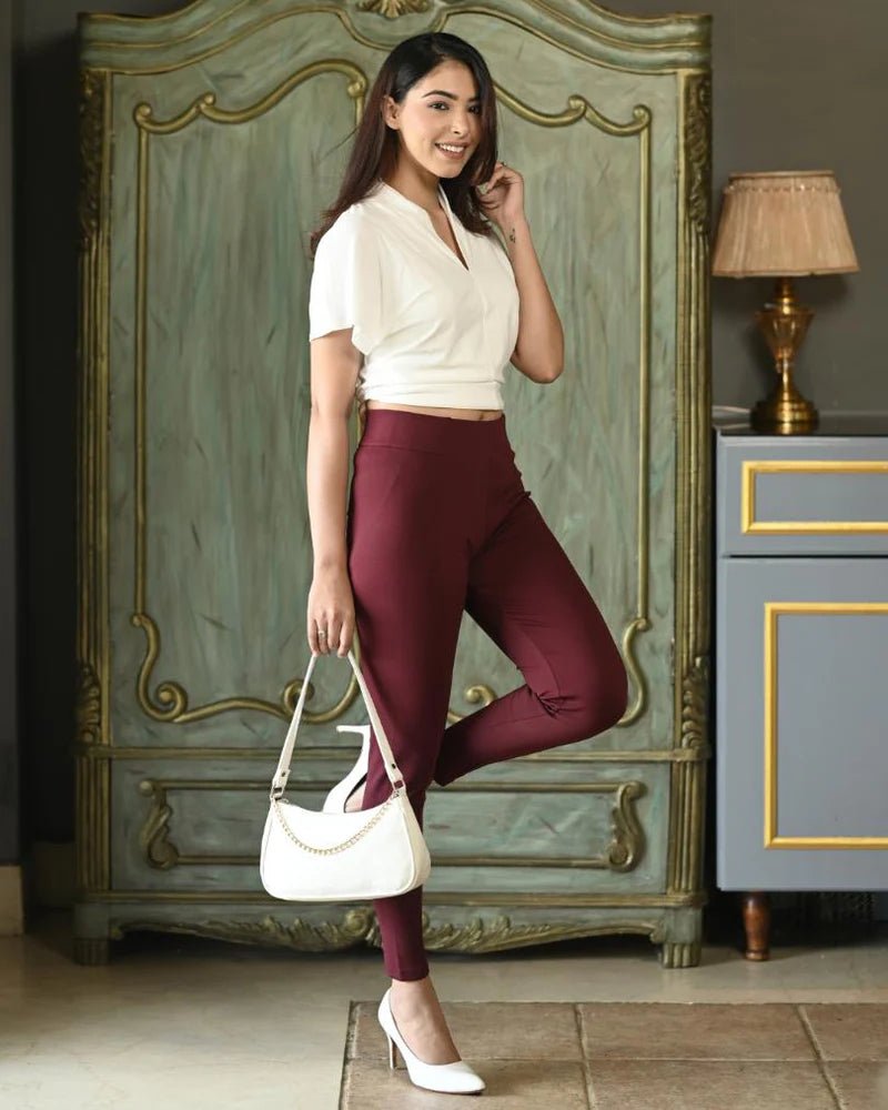 Jeggings Variant testing - Milano jegging pantsWine