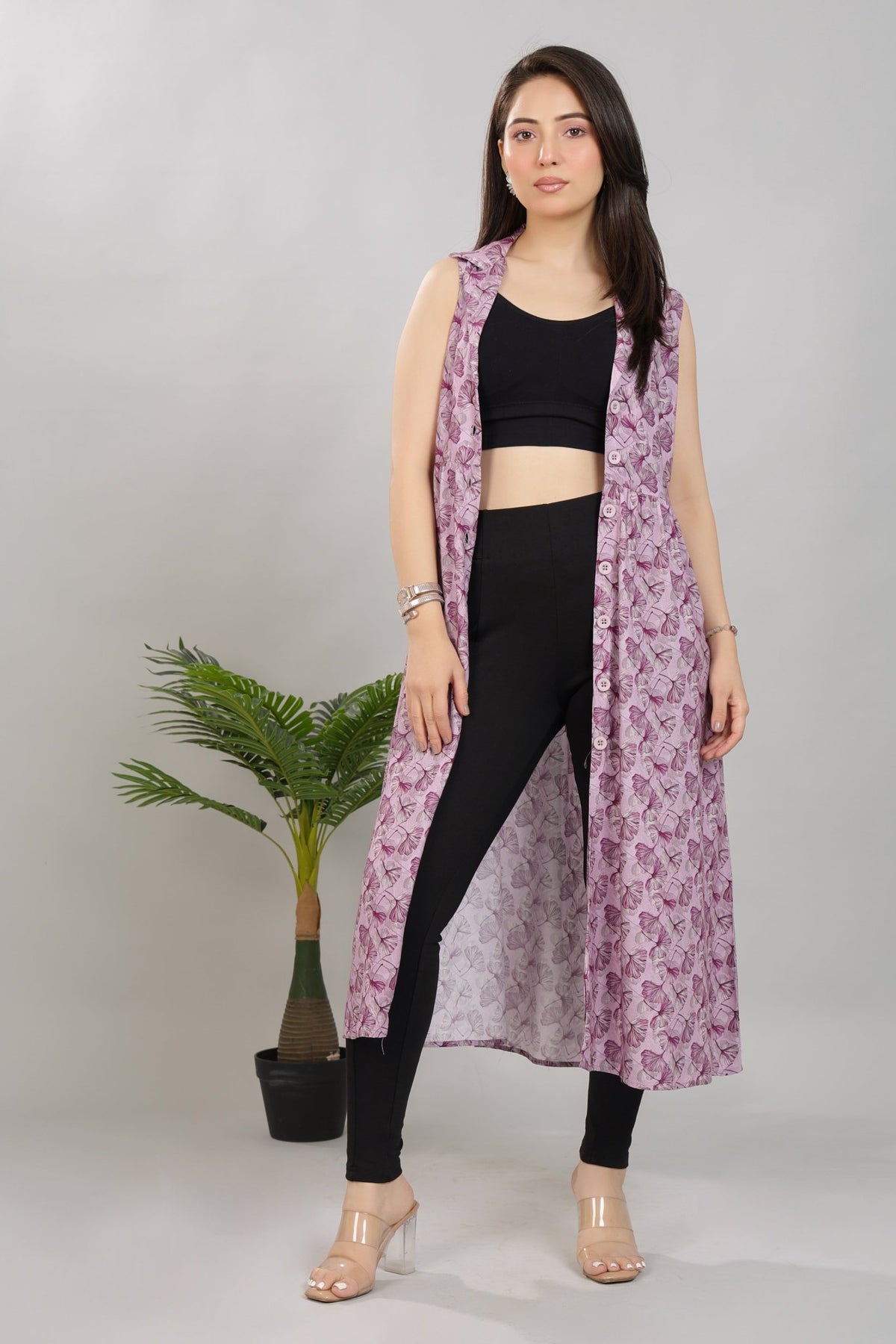 Lavender Floral Breeze Shirt Dress [100% pure rayon] -floral breeze shirt dress
