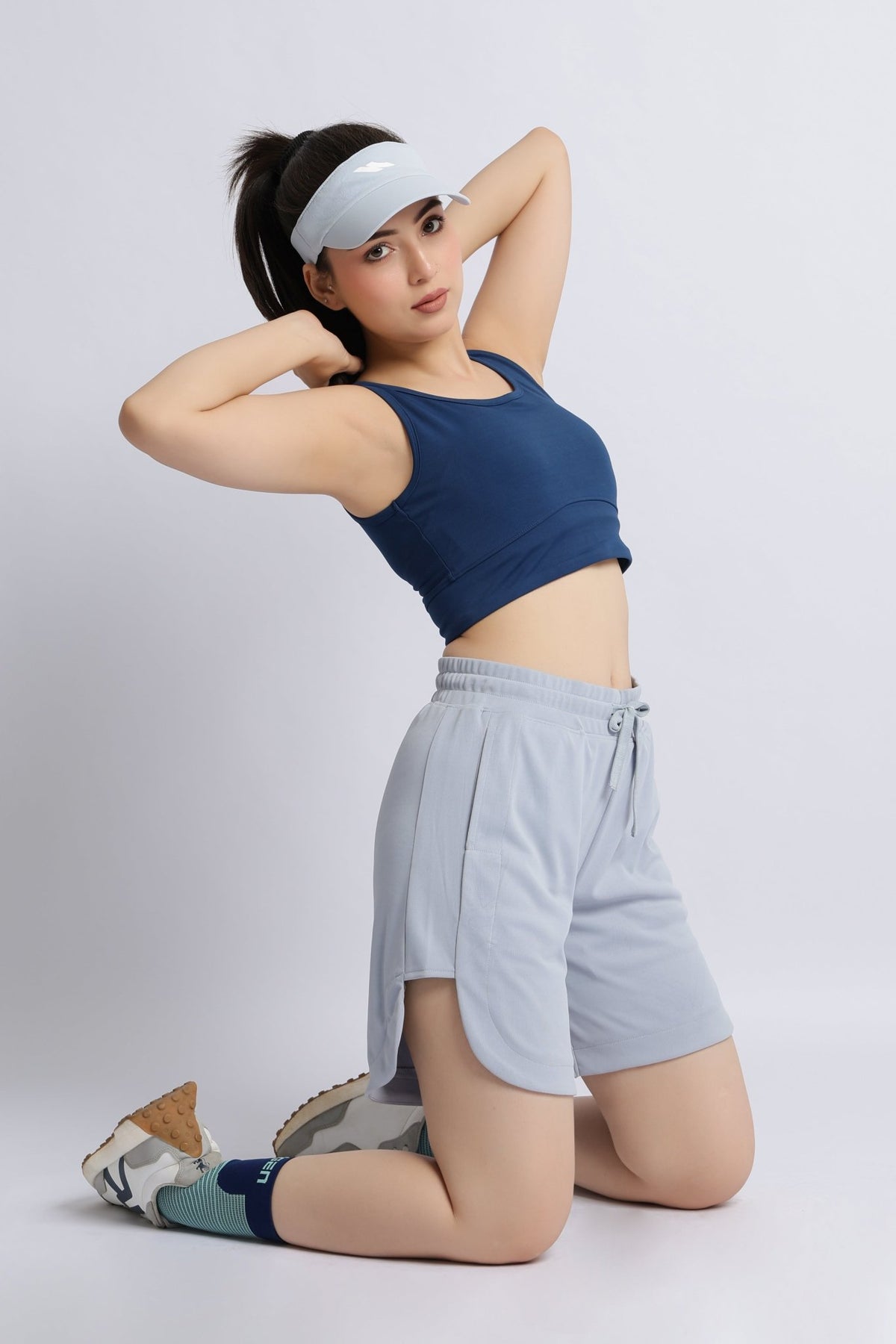 Light grey active easymove shorts -Active easymove shorts