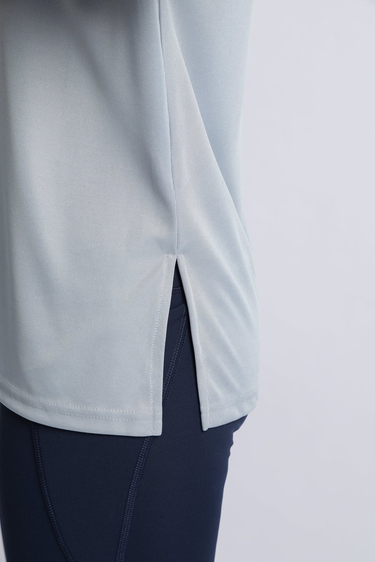 Light grey active off shoulder tshirt -Active off shoulder tshirt