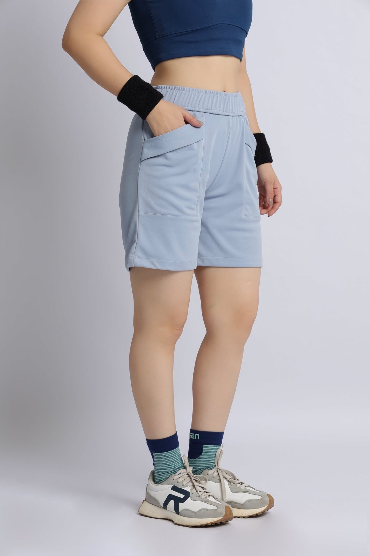 Light grey active relax shorts -Active relax shorts
