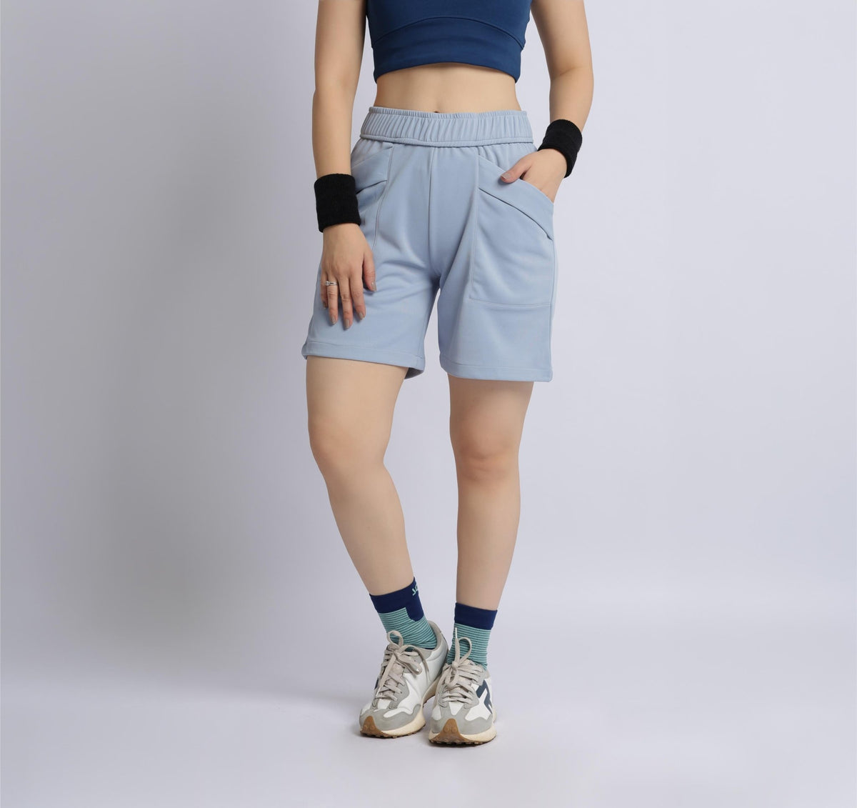 Light grey active relax shorts -Active relax shorts