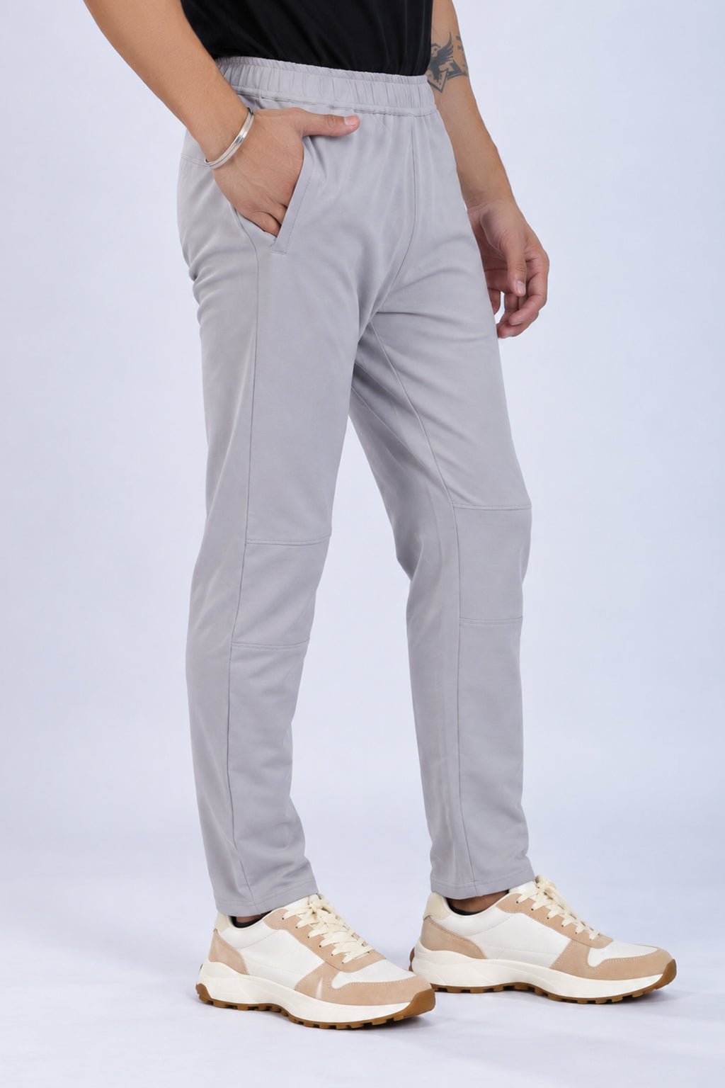 Light Grey all day bottom with extra comfort. [100% Cotton Lycra] -
