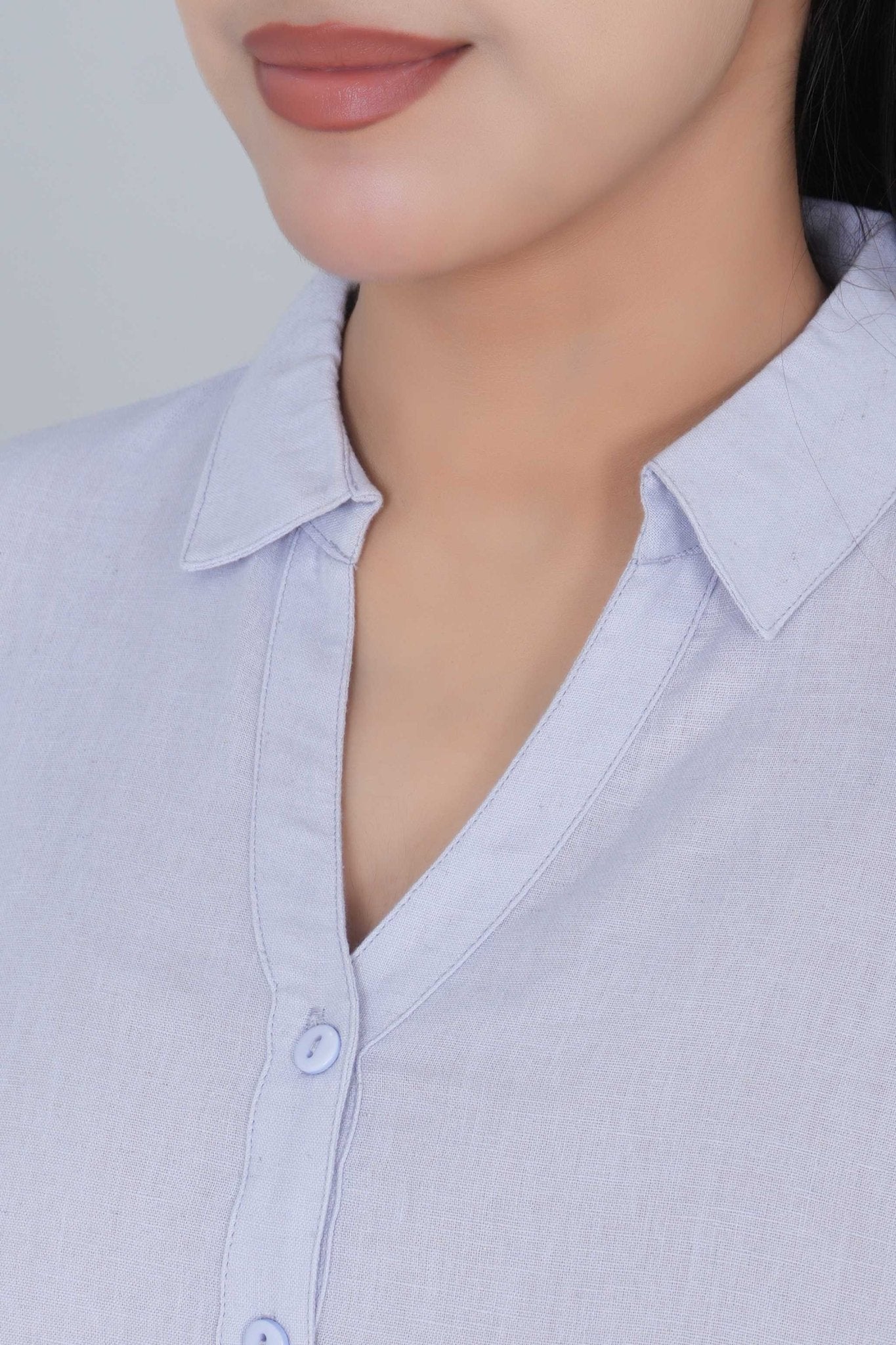 Light grey cotton linen shirts - Linen shirts