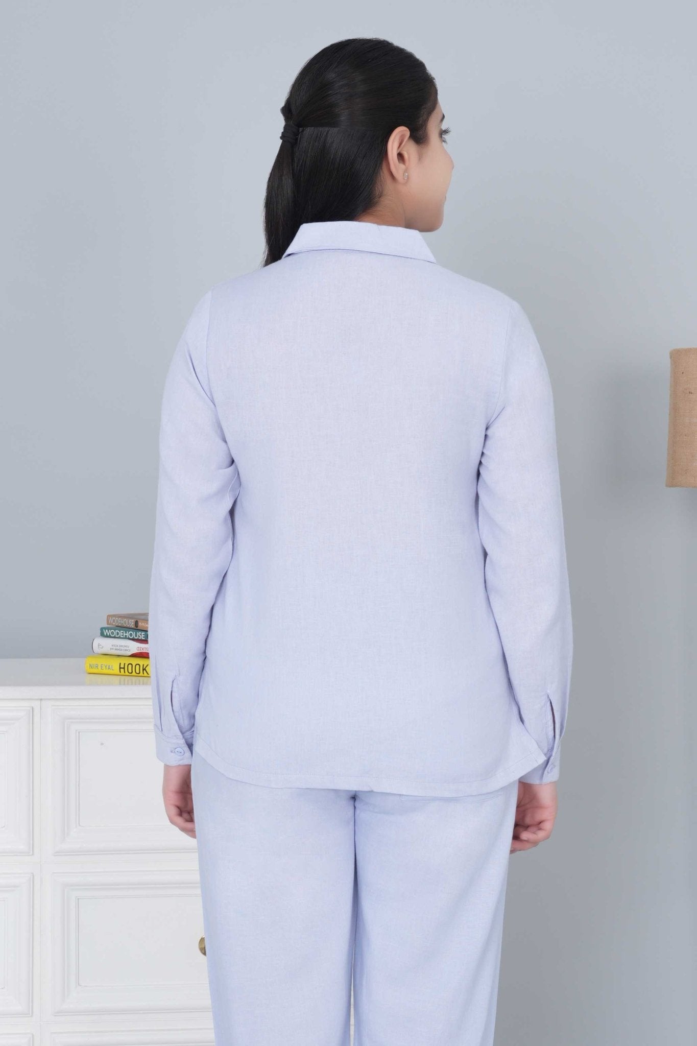 Light grey cotton linen shirts - Linen shirts