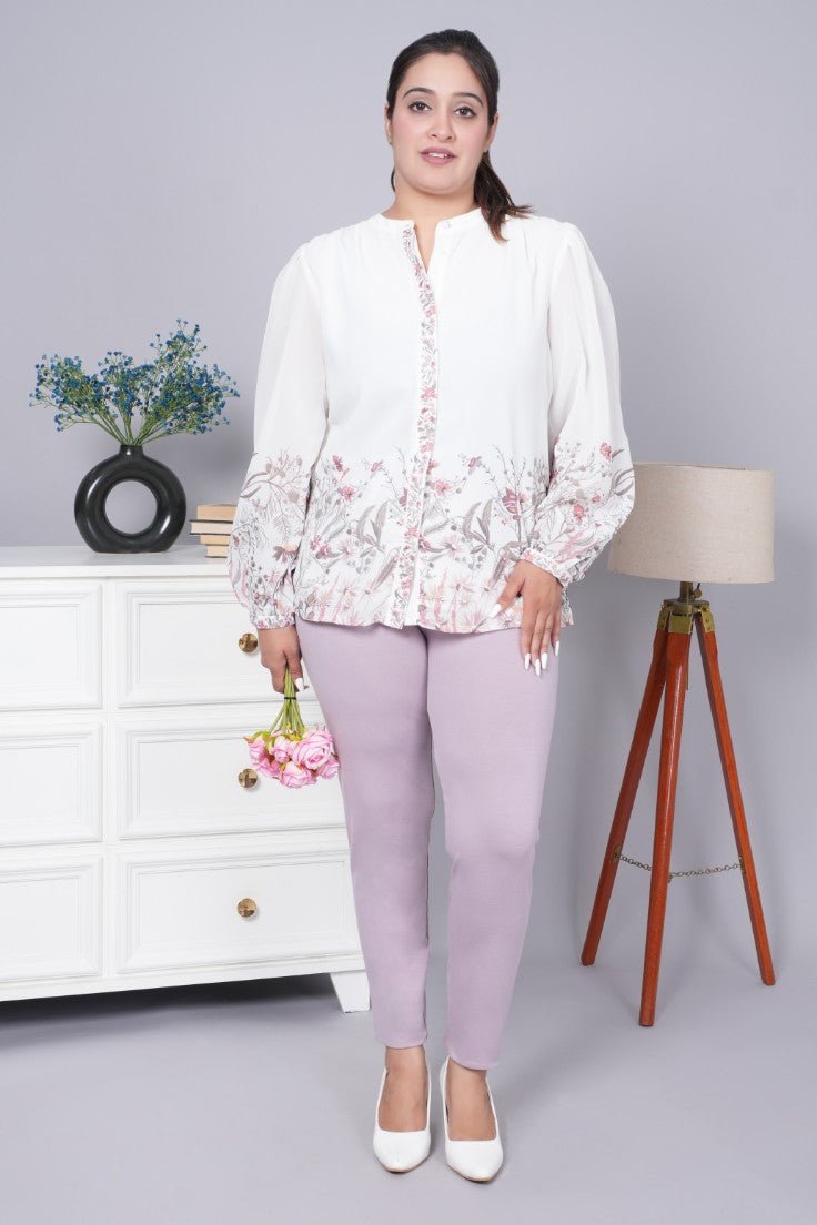 Lilac cotton legging - Cotton leggings