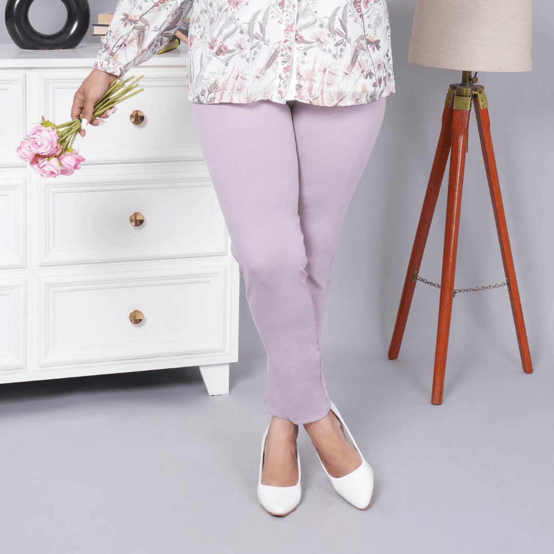 Lilac cotton legging - Cotton leggings