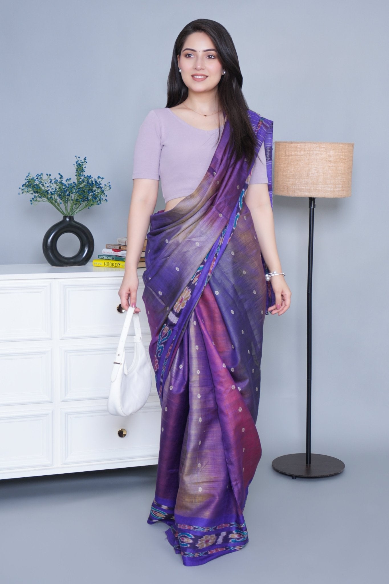 Lilac Rib Blouse [ 100% USA HQ Cotton, 280 GSM non transparent fabric ] - Rib blouse