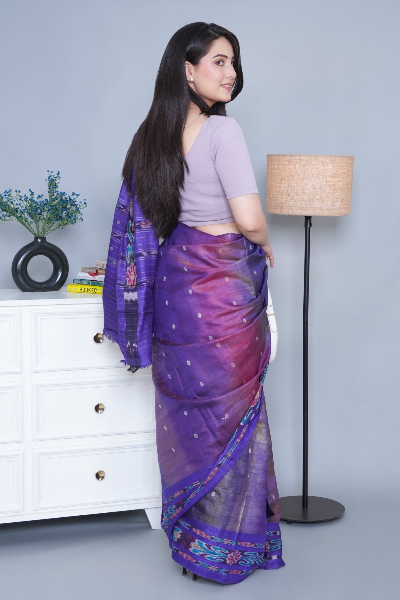 Lilac Rib Blouse [ 100% USA HQ Cotton, 280 GSM non transparent fabric ] - Rib blouse