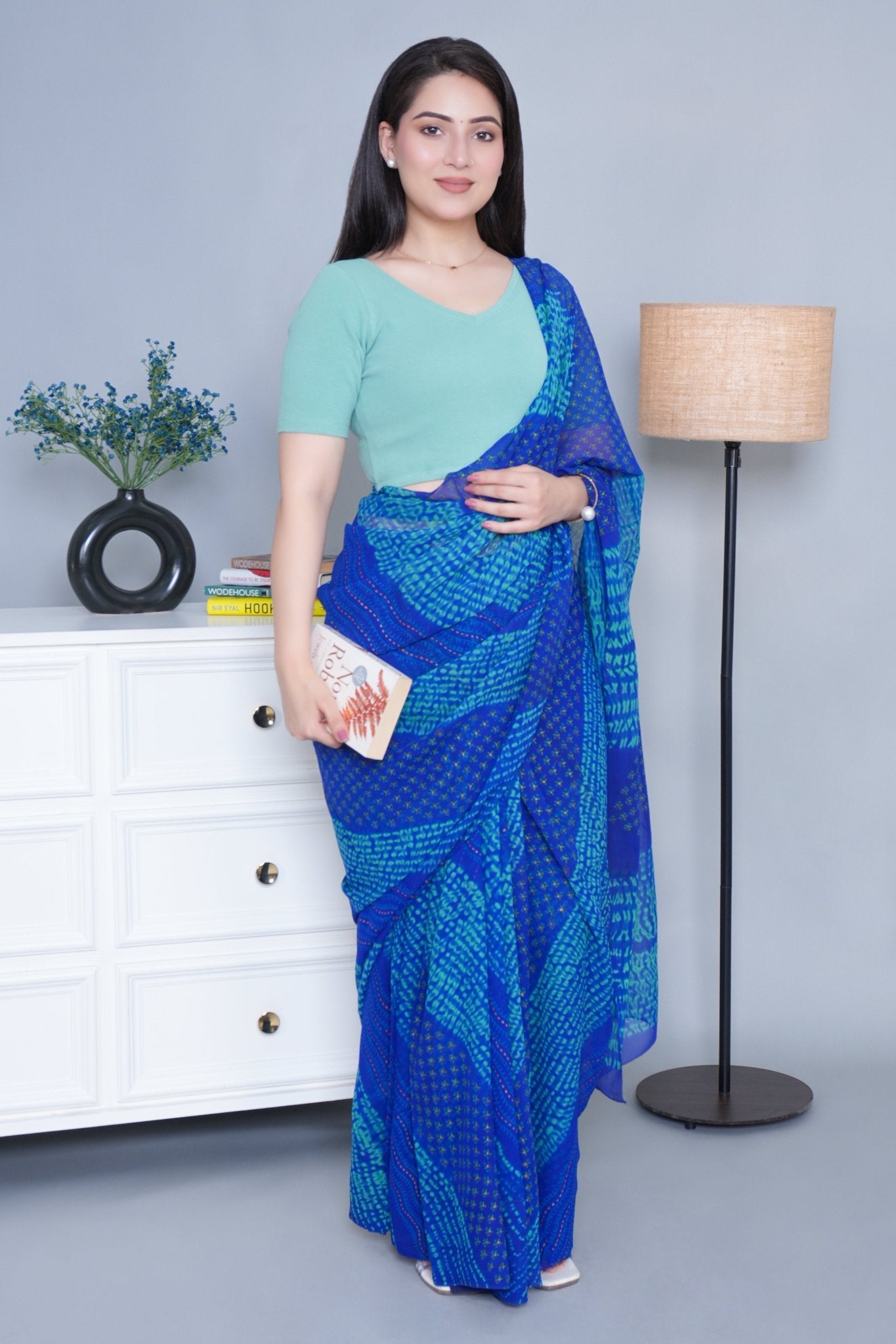 London Forest Rib Blouse [ 100% USA HQ Cotton, 280 GSM non transparent fabric ] - Rib blouse