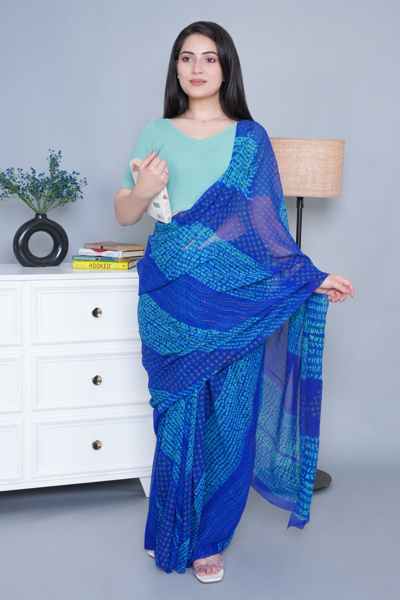 London Forest Rib Blouse [ 100% USA HQ Cotton, 280 GSM non transparent fabric ] - Rib blouse