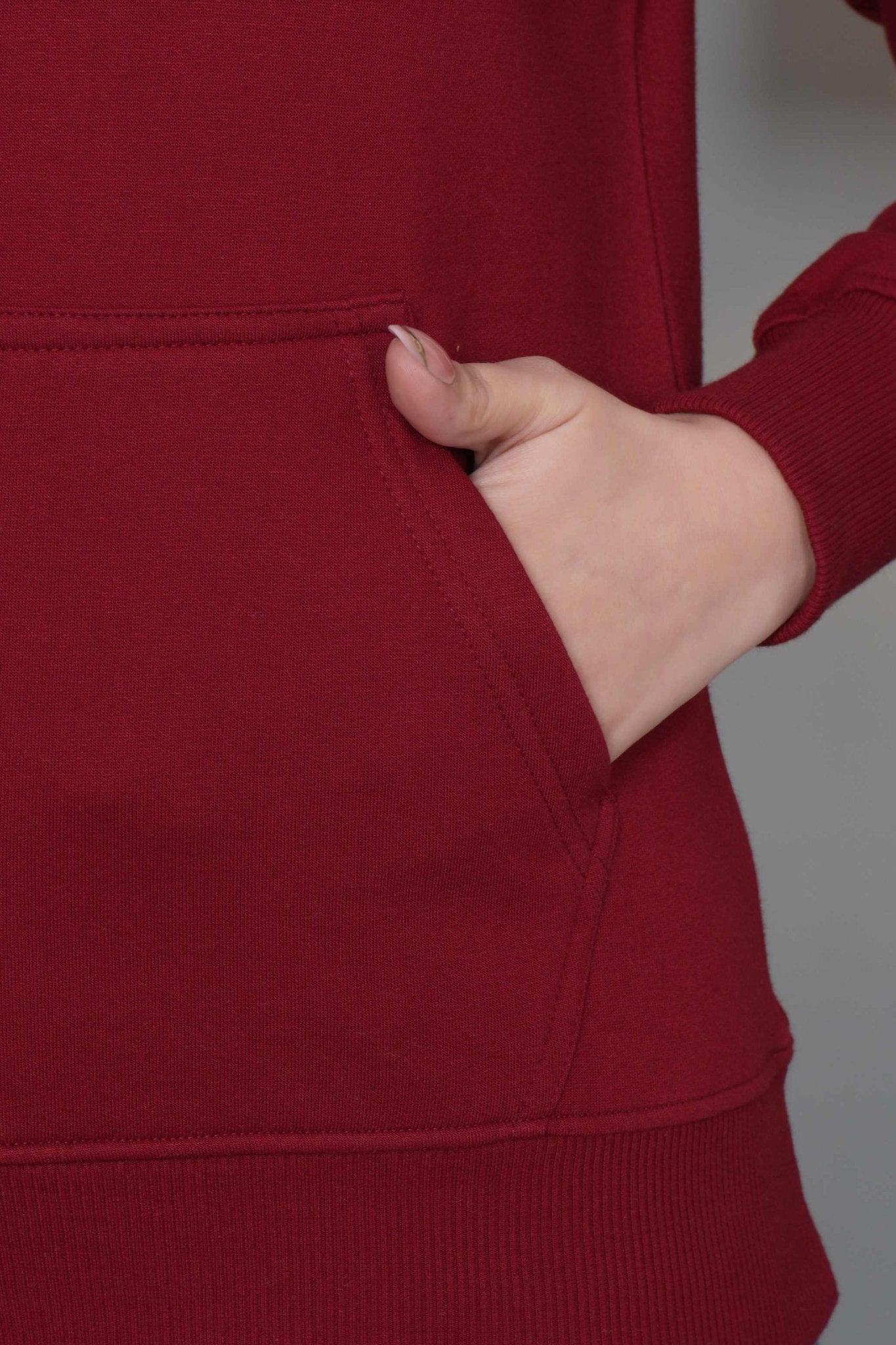 Maroon winter warm hoodies without zip with ultimate comfort - Winter hoodies