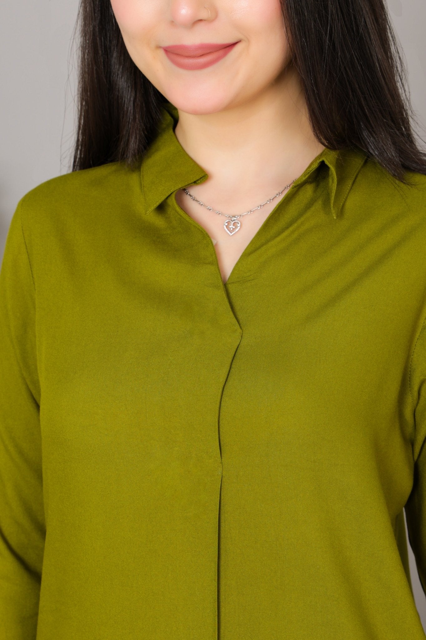 Mehndi rayon flare top [ Premium 100% Rayon, Liva Certified ] - Rayon flare top