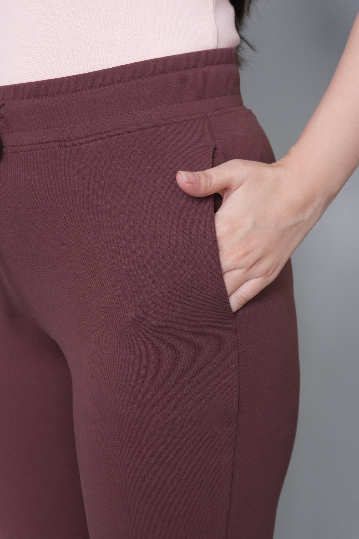 Mocha all day home pants with extra comfort. [100% Cotton Lycra] - All day home pant
