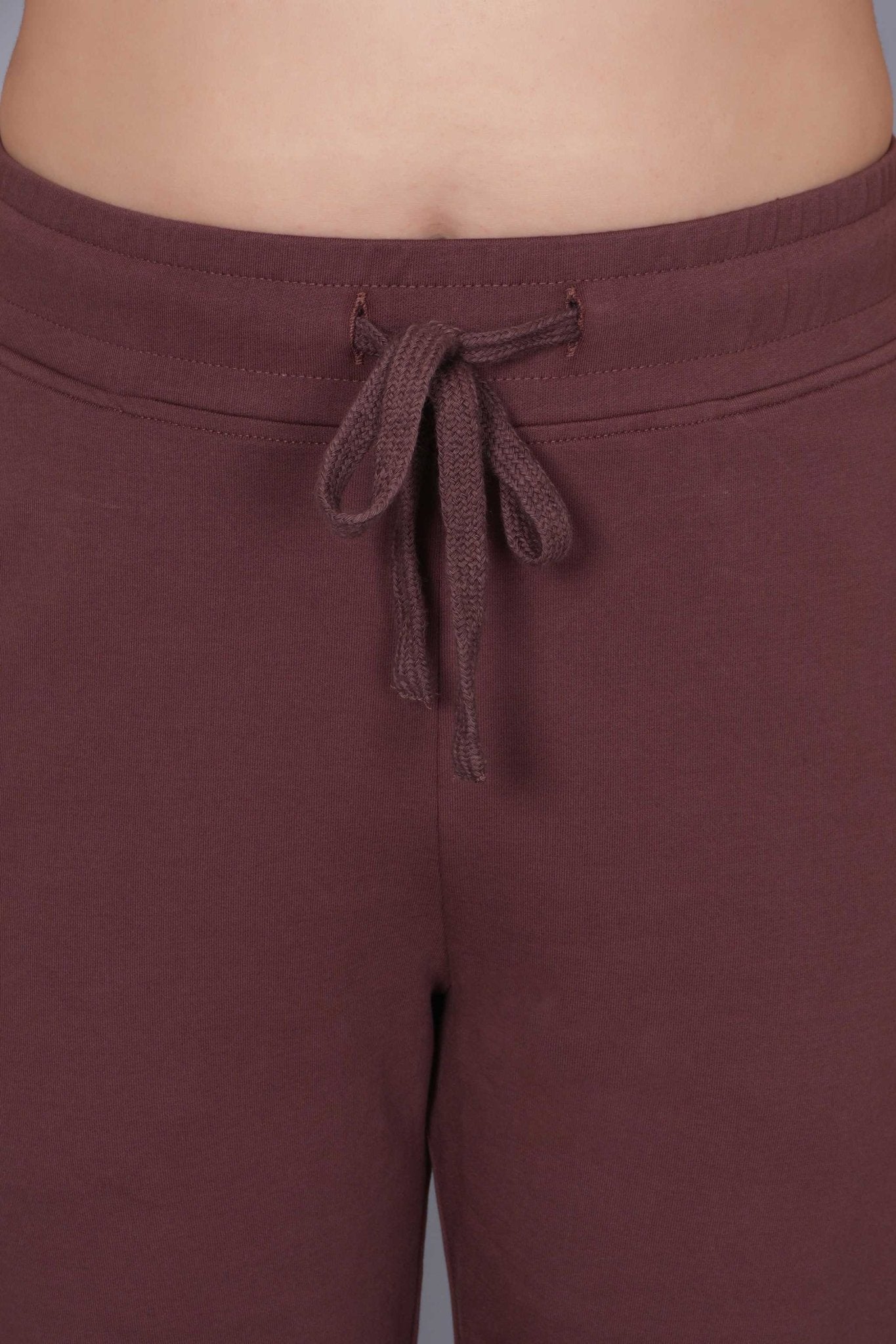 Mocha all day home pants with extra comfort. [100% USA HQ Cotton Lycra] - All day home pant
