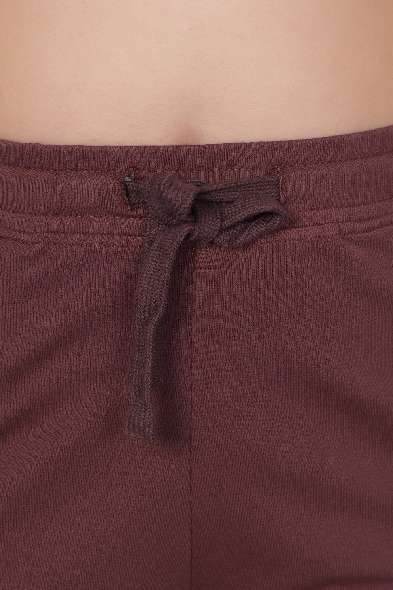 Mocha all day home shorts with extra comfort. [100% USA HQ Cotton Lycra] - All day home shorts