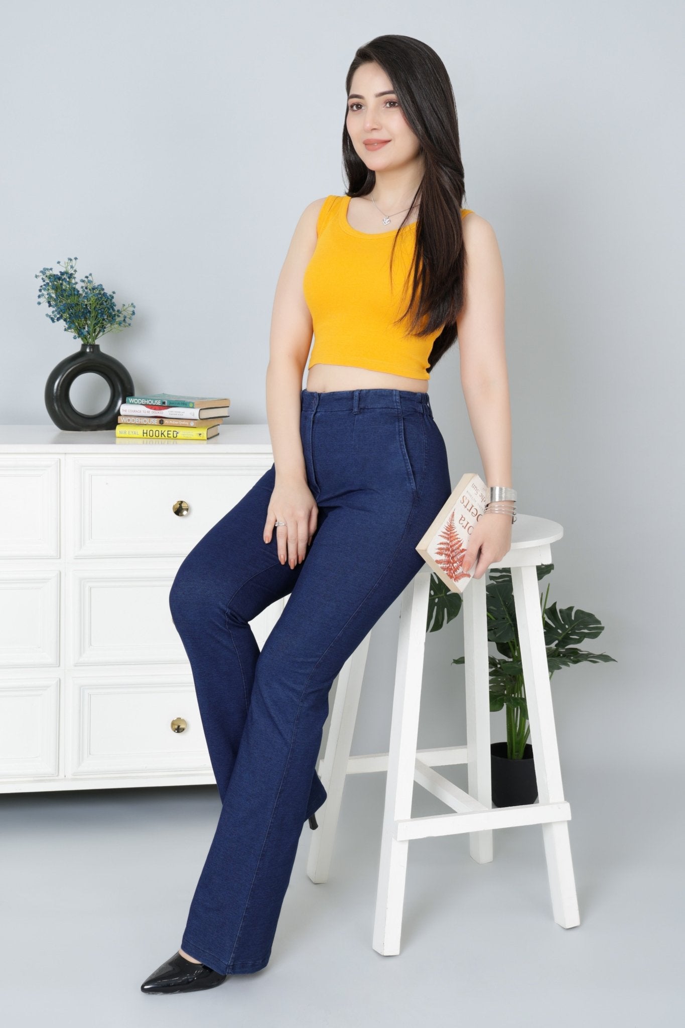 Mustard Rib Crop Vest [ 100% USA HQ Cotton, 280 GSM non transparent fabric ] - Rib crop vest